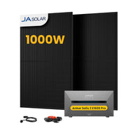 Anker SOLIX Solarbank 2 E1600 Pro All-in-One Speicher für Balkonkraftwerk, mit 2 x 500W JA Solar Bifaziale Solarmodule,by Powerness